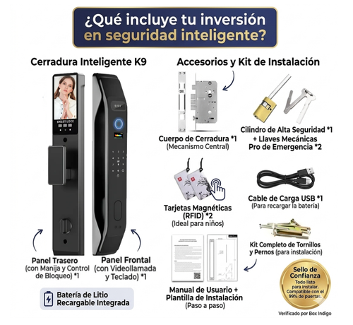 Cerradura Digital Inteligente K9