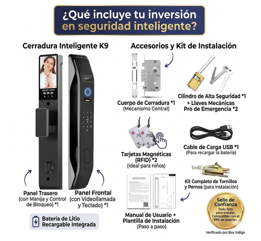 Cerradura Digital Inteligente K9